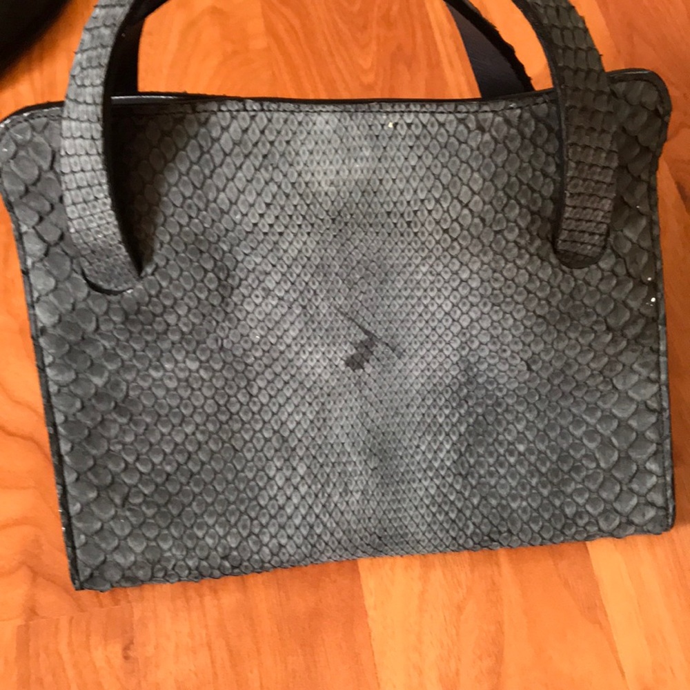 Gray/ blue bag